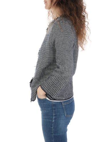 Immagine di BASE | Cardigan Donna in Cotone con Frange