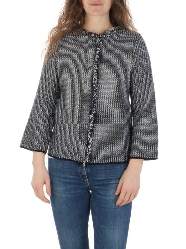Immagine di BASE | Cardigan Donna in Cotone con Frange