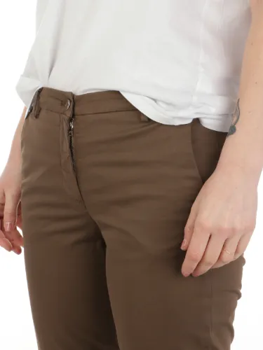 Immagine di BRIGLIA 1949 | Pantaloni Donna Nicole in Cotone Stretch