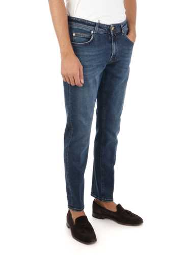 Picture of BRIGLIA 1949 | Men's Ribot Cotton Stretch Denim