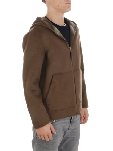 Picture of Woolrich | Double Wool Hooded Jacket