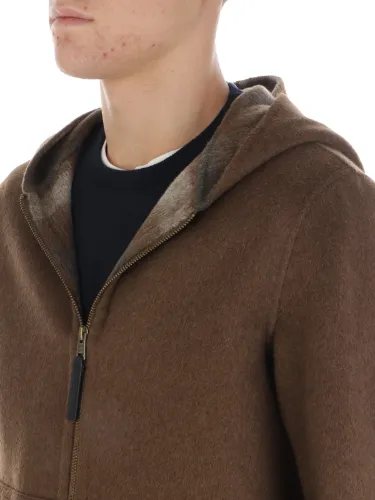 Picture of Woolrich | Double Wool Hooded Jacket