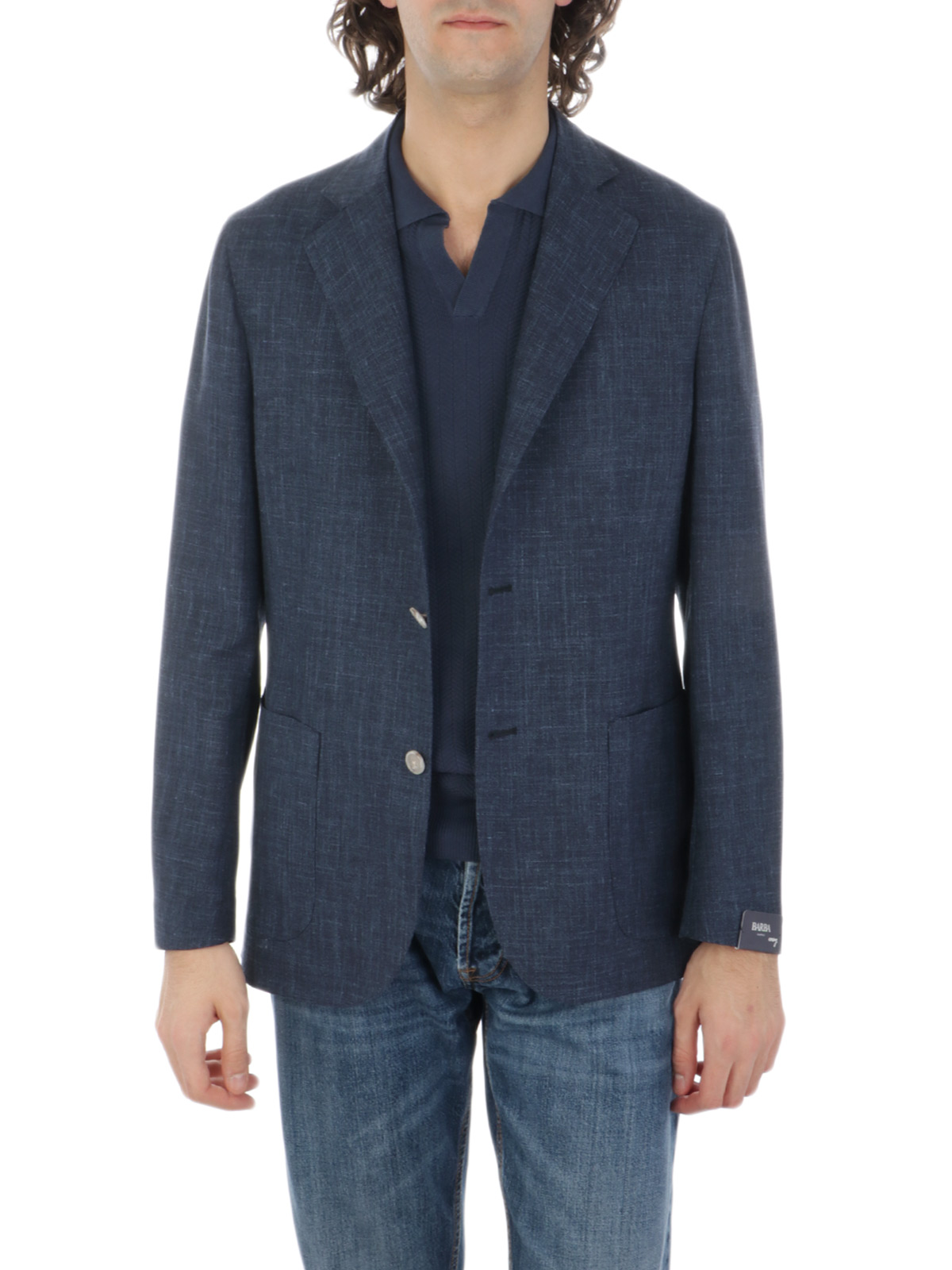 Picture of BARBA | Easy Men's Jacket In Wool And Silk