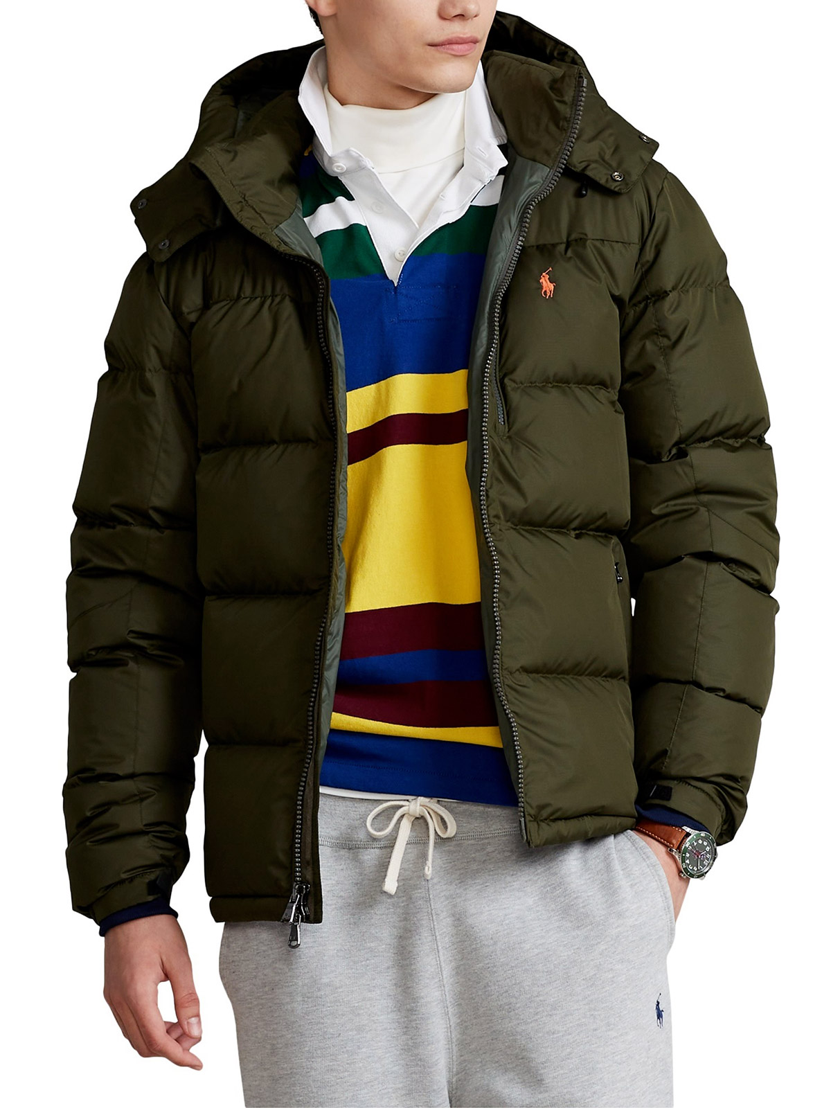 Polo Ralph Lauren Giubbotti Down Fill Jacket COMPANY OLIVE | 710810936004 |  Botta & B Online Store