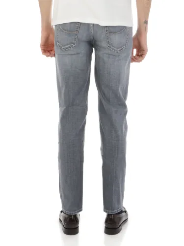 Picture of JACOB COHEN | Men's Slim Scott Trousers in Cotton