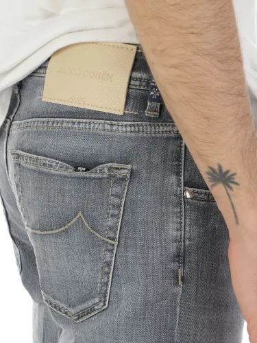 Picture of JACOB COHEN | Men's Slim Scott Trousers in Cotton