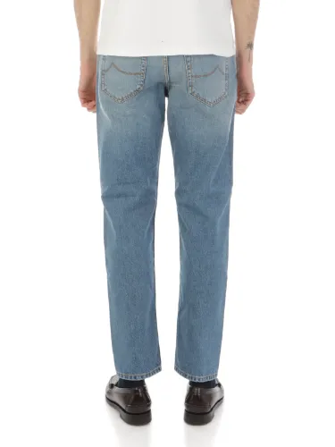 Picture of JACOB COHEN | Men's 5 Pokets Jude Jeans in Cotton