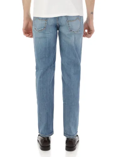 Picture of JACOB COHEN | Men's 5 Pocket Slim Fit Jeans Scott in Cotton