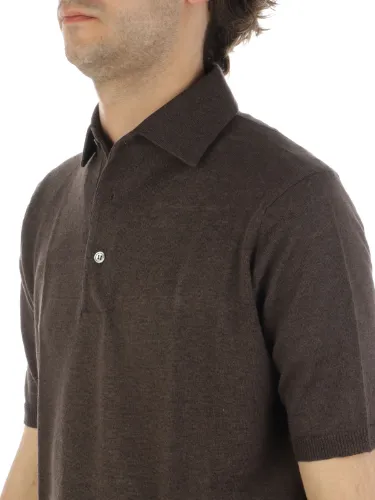 Picture of FILIPPO DE LAURENTIIS | Men's Paramontura Polo in Linen and Cotton