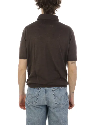 Picture of FILIPPO DE LAURENTIIS | Men's Paramontura Polo in Linen and Cotton