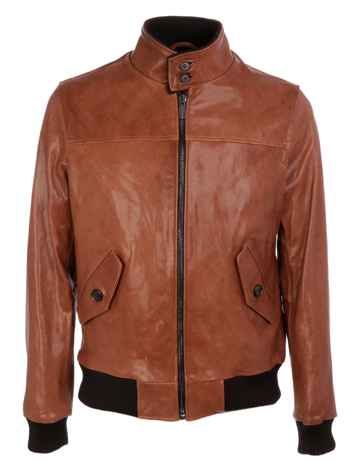 Perphecto Men S Leather Jacket Bjon Cognac Botta B Picture Of Perphecto Men S Leather Jacket Bjon