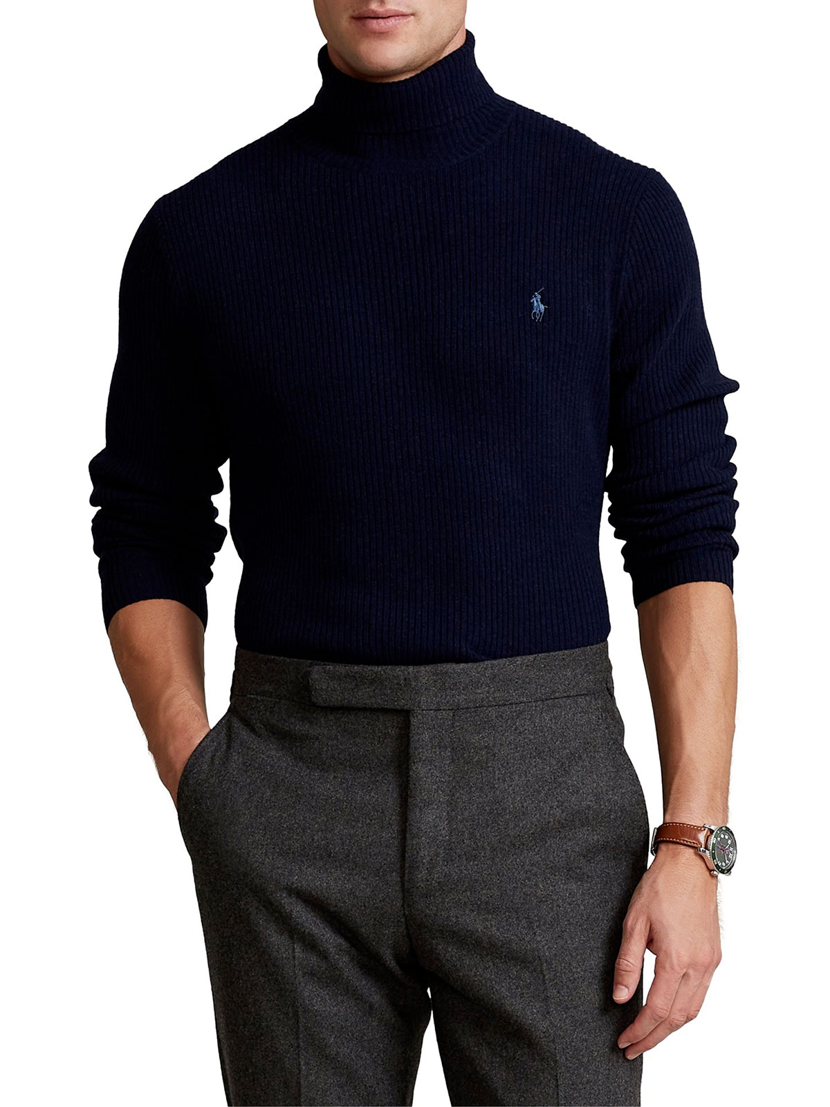 POLO RALPH LAUREN Men's Merino Turtleneck Sweater Hunter Navy |  710810838002 | Botta & B Online Store