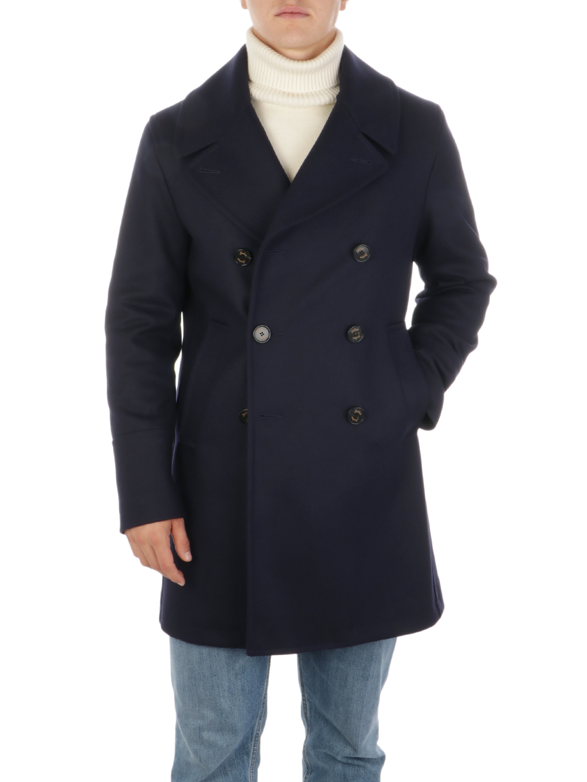 SEALUP Men's Wool Genova Peacoat Blue 