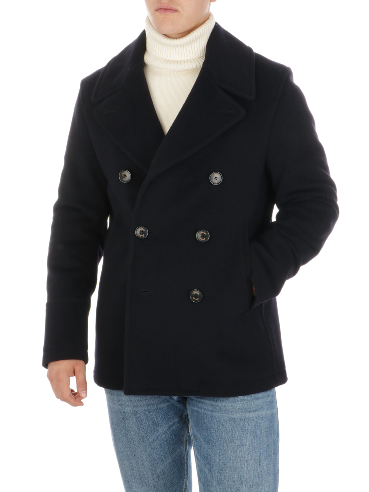 Picture of SEALUP | Men's Cashmere Blend Amalfi Peacoat