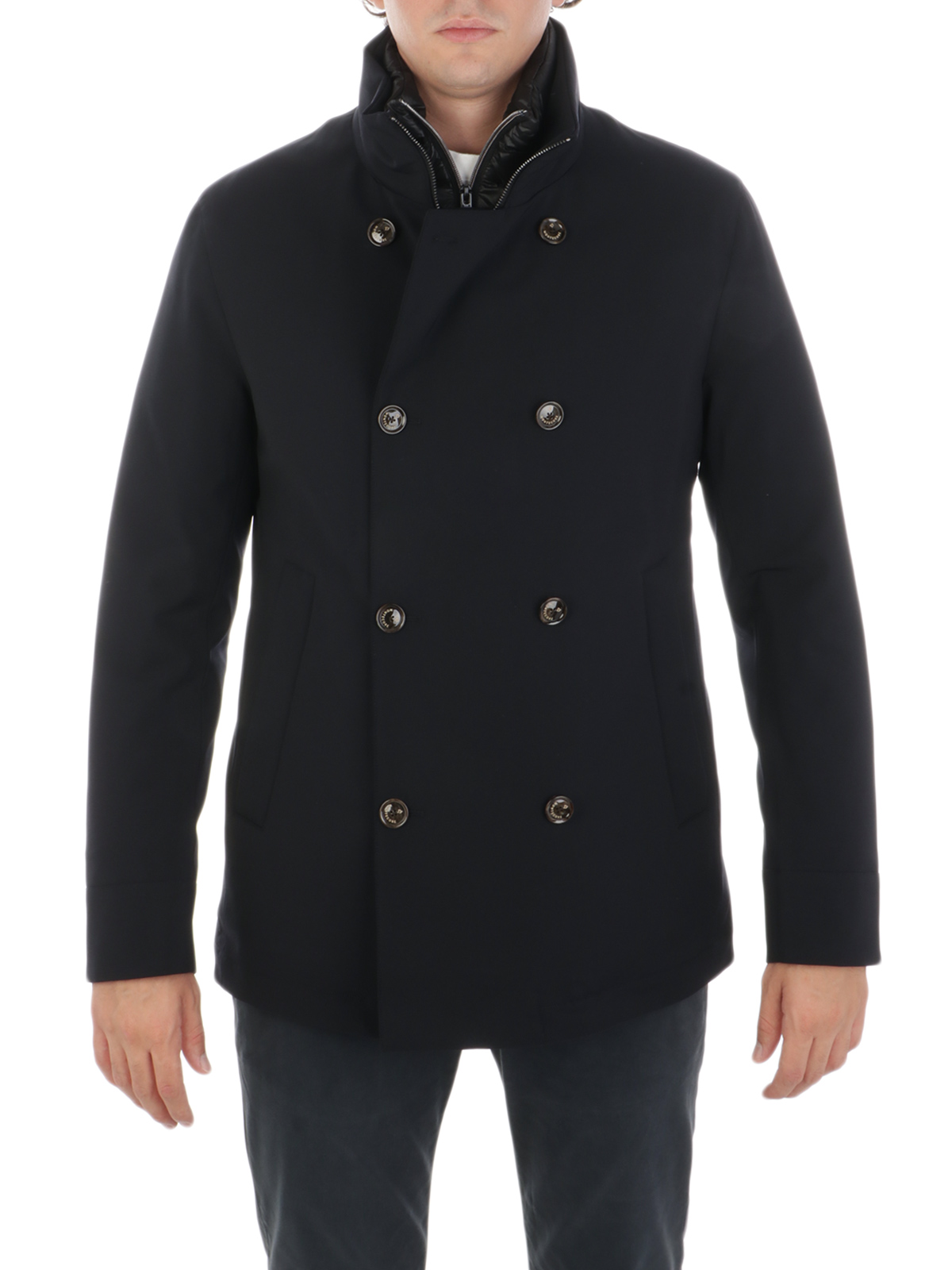 MONTECORE Men s Double Breasted Stretch Jacket