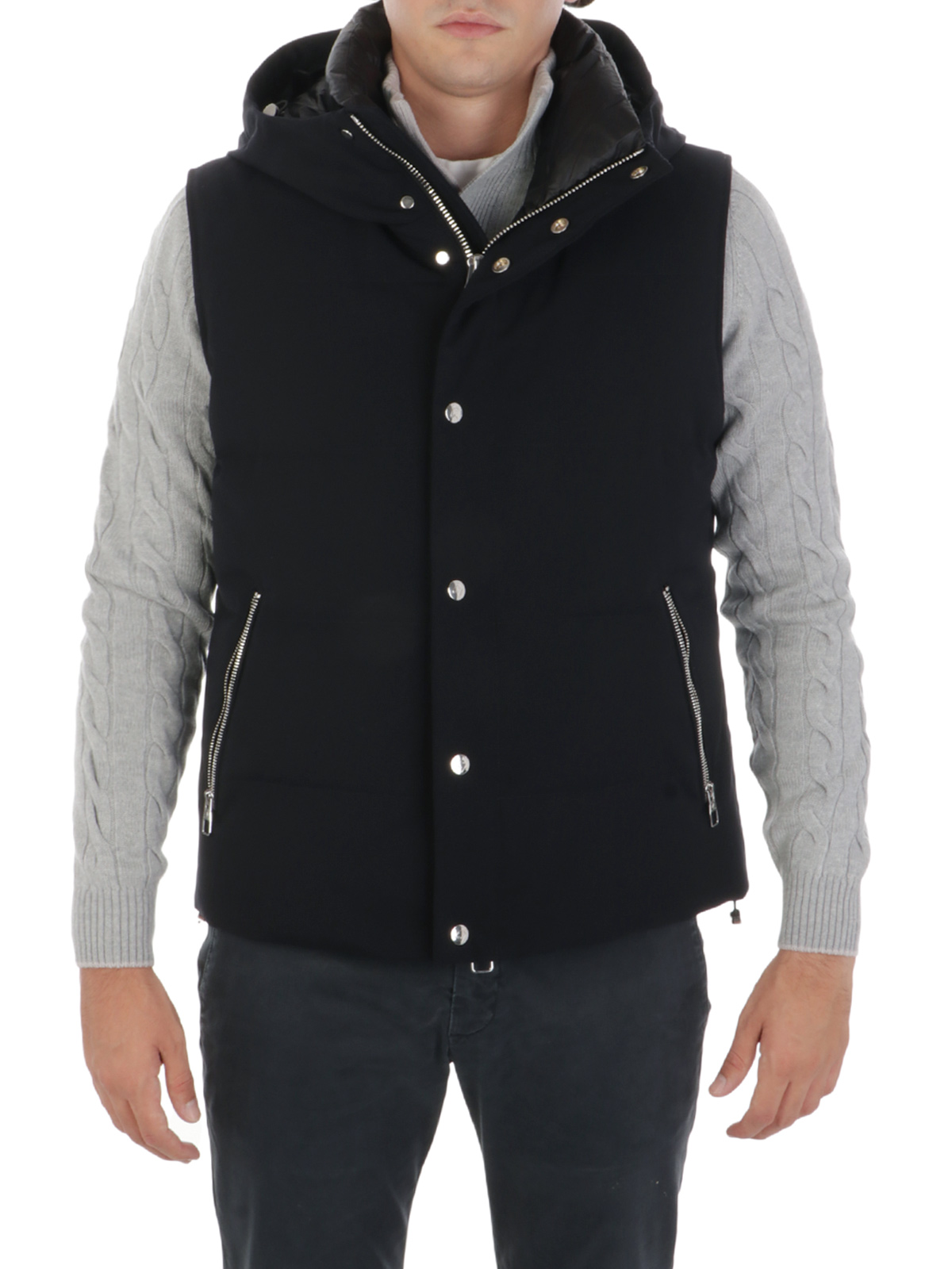 MONTECORE Gilet Uomo Stretch con Cappuccio