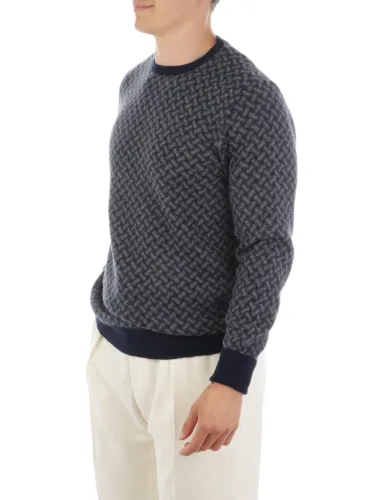 Picture of DRUMOHR | Men's Razor Blade Cashmere Sweater