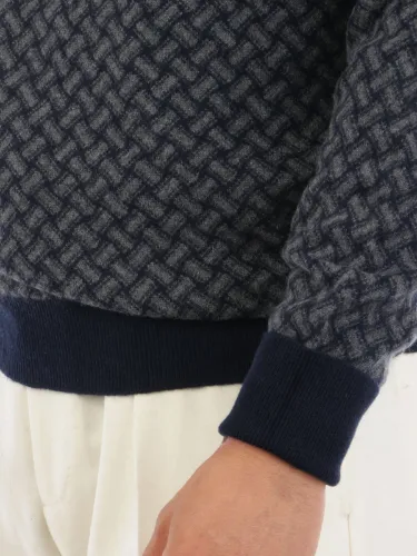 Picture of DRUMOHR | Men's Razor Blade Cashmere Sweater
