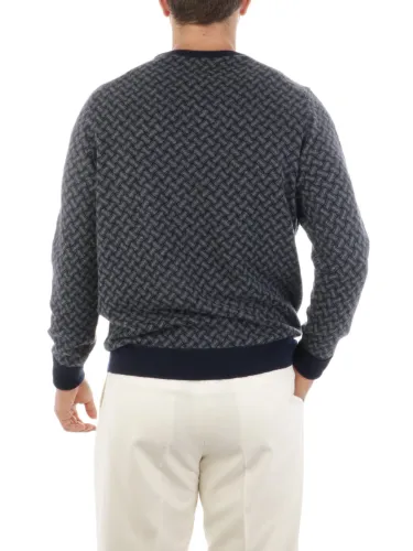 Picture of DRUMOHR | Men's Razor Blade Cashmere Sweater