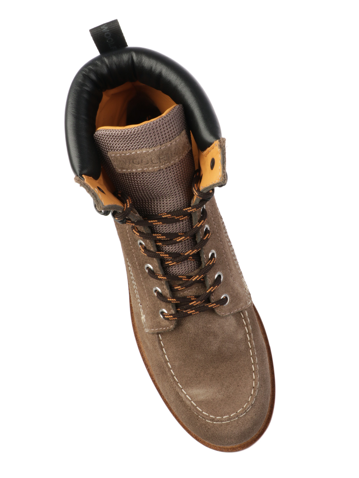 WOOLRICH Stivaletti Uomo Moc Toe in Suede Taupe