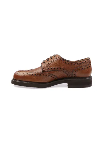 Picture of BERWICK 1707 | Men's Suede Derby Brogue Shoes