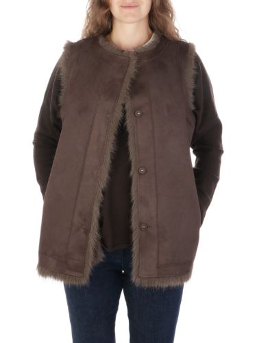 Immagine di BETTA CORRADI | Smanicato Reversibile Donna in Ecopelliccia