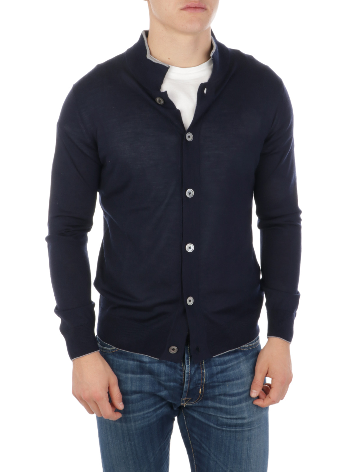 Mens silk deals cardigan