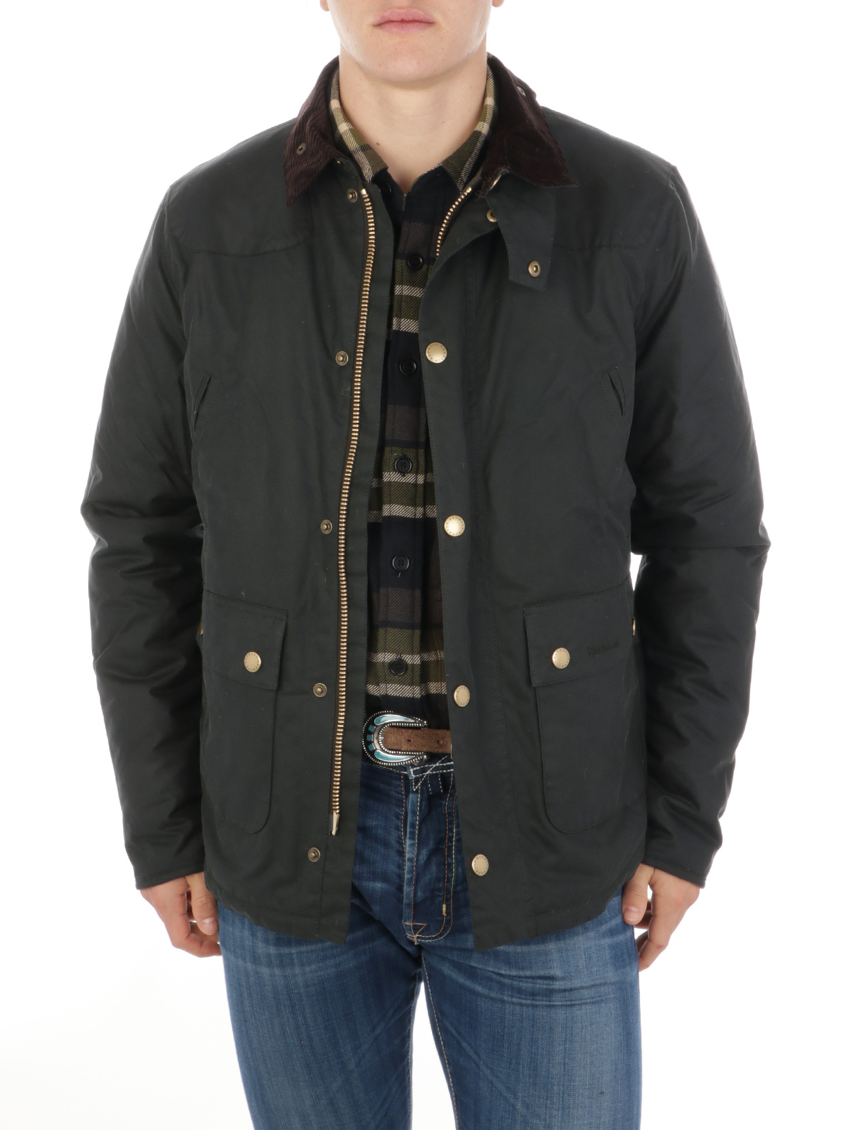 barbour reelin wax jacket L