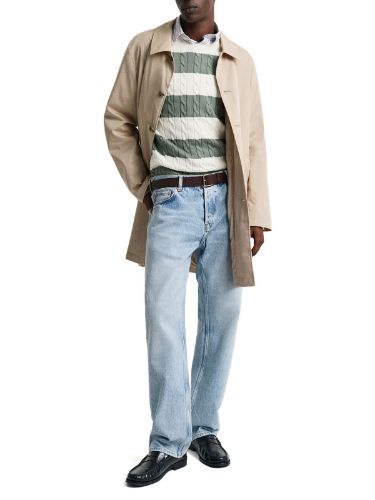 Immagine di Gant | Striped Cotton Cable C-Neck