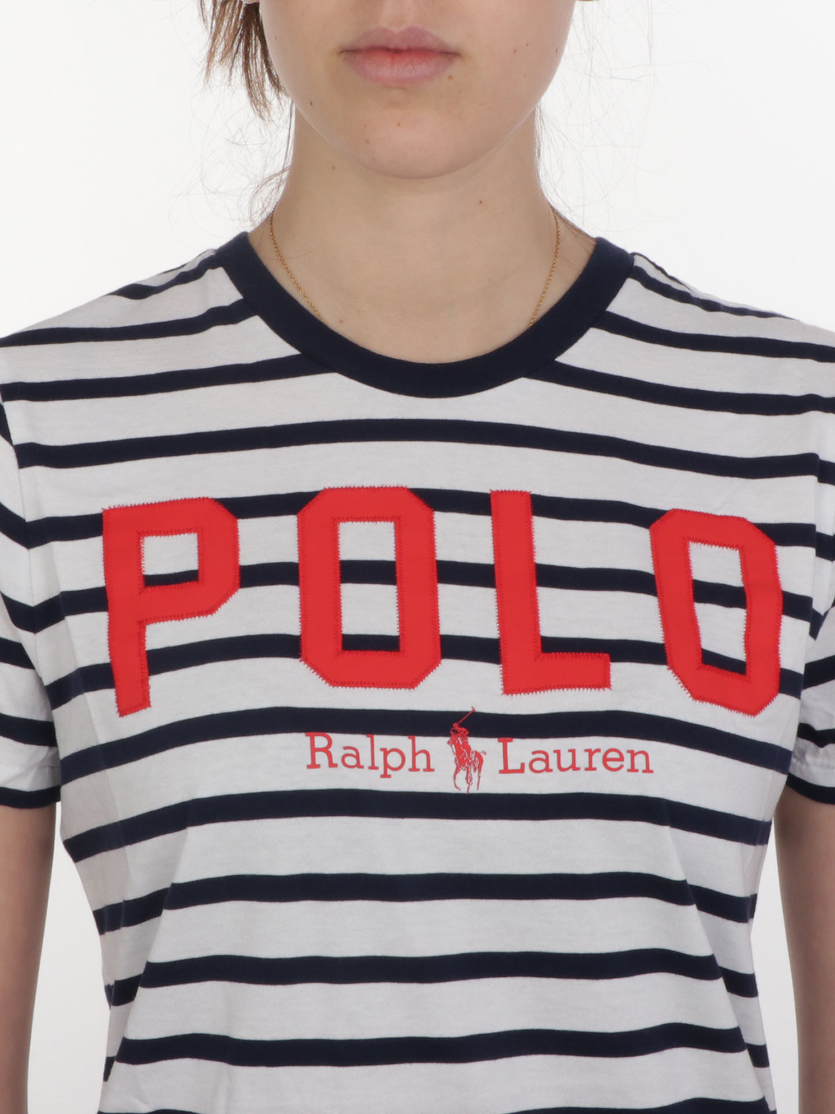 POLO RALPH LAUREN Women's Striped T-Shirt White/Cruise Navy | 211782939001  | Botta \u0026 B Online Store