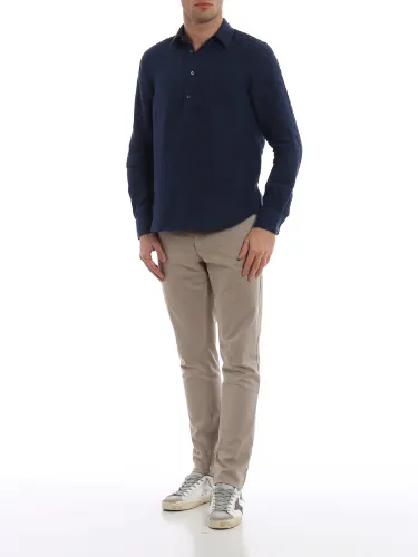 Picture of ASPESI | Men's 3-Button Linen Shirt