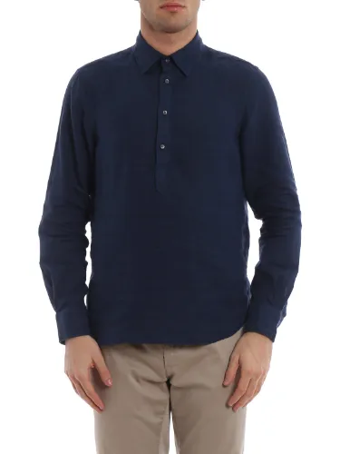 Picture of ASPESI | Men's 3-Button Linen Shirt