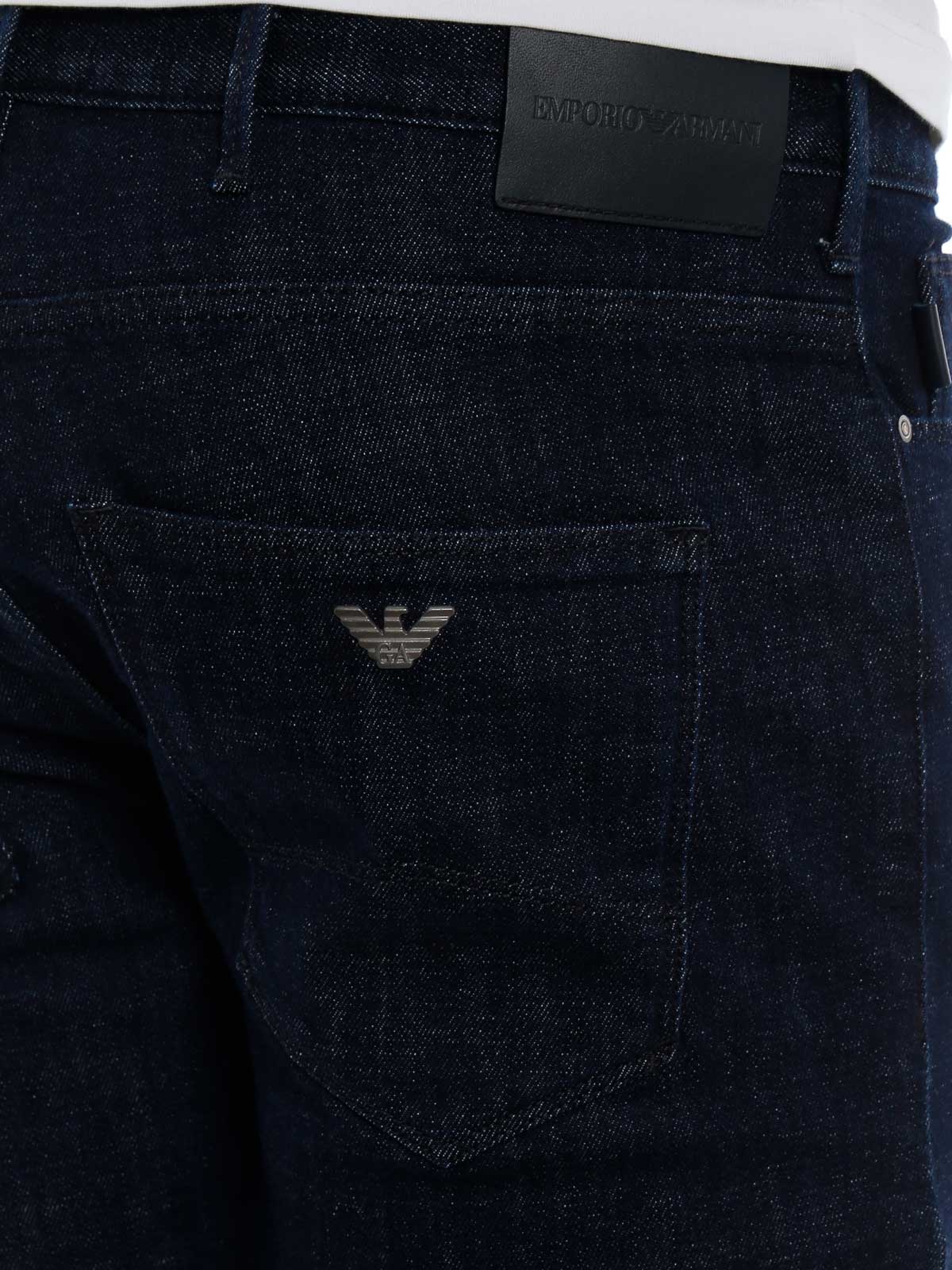ARMANI Jeans Uomo Nero Comfort Fit Taglia 32 