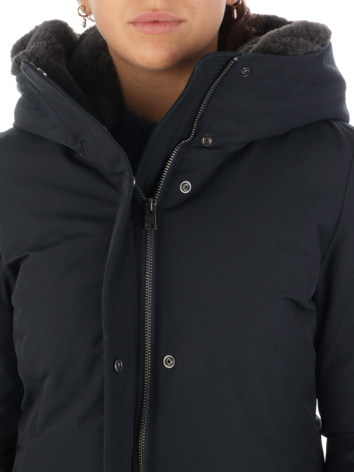 WOOLRICH Women's Boulder Parka Jacket Dark Navy | WWOU0724FR | Botta ...