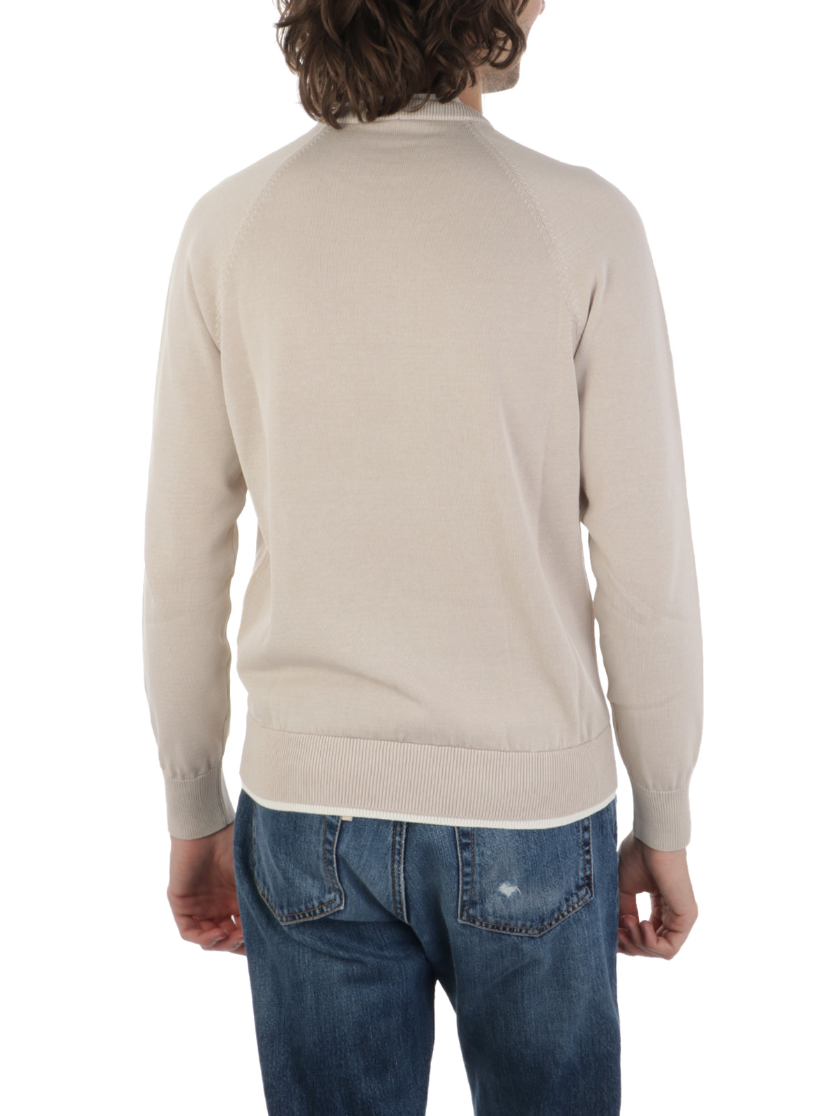 Picture of ELEVENTY | Men's Crew Neck Sweater In Cotton