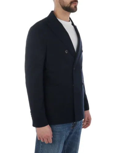 Picture of CIRCOLO 1901 | Men's Double-Breasted Cotton Piqué Blazer