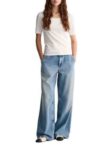 Immagine di Gant | Slim Cot/Ela Ss Scoop Neck Top