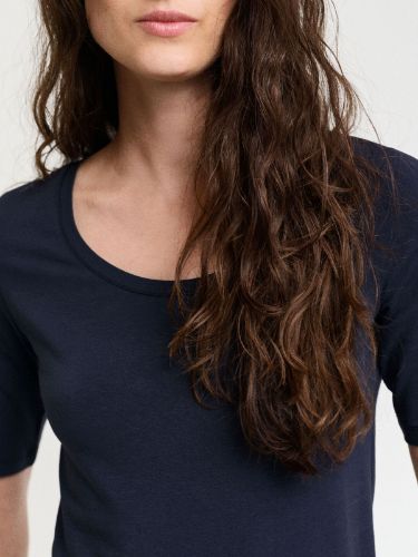 Immagine di Gant | Slim Cot/Ela Ss Scoop Neck Top