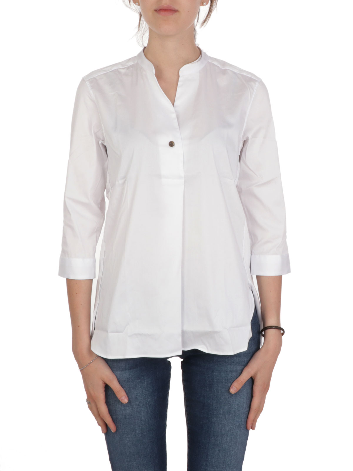 CALIBAN Women's Mandarin Collar Shirt ...