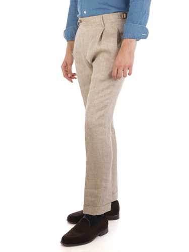 Immagine di BERWICH | Pantalone Uomo Retrolong in Lino