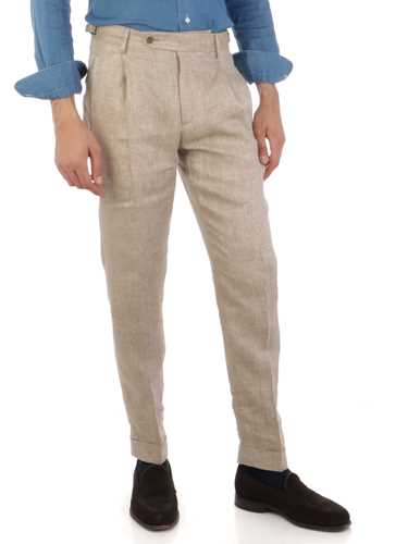 Immagine di BERWICH | Pantalone Uomo Retrolong in Lino