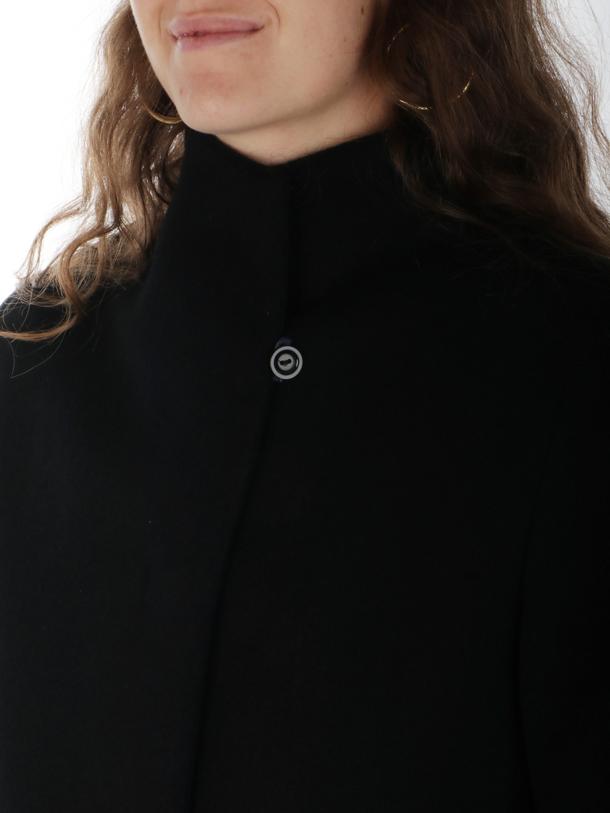 CINZIA ROCCA Women s Wool and Cashmere Coat Black UR5500164D8 Botta B Online Store