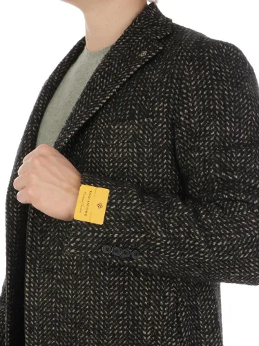 Picture of TAGLIATORE | Men's Harringbone Wool Coat