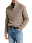 Picture of Gant | Wool Blend Neps Half Buttoned