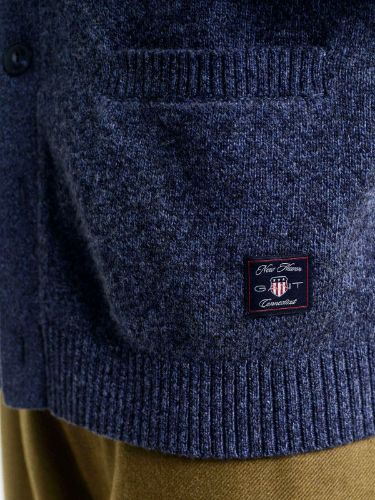 Picture of Gant | Wool Blend Mouline Cardigan