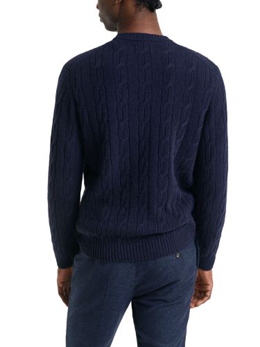 Picture of Gant | Lambswool Cable C-Neck
