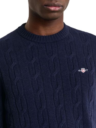 Picture of Gant | Lambswool Cable C-Neck