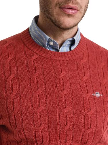 Picture of Gant | Lambswool Cable C-Neck