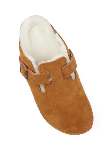 Picture of BIRKENSTOCK | Women's Boston Shearling Slippers
