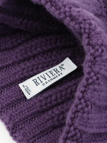 Picture of RIVIERA CASHMERE | Women's Wide Cable Knitted Cashmere Beanie